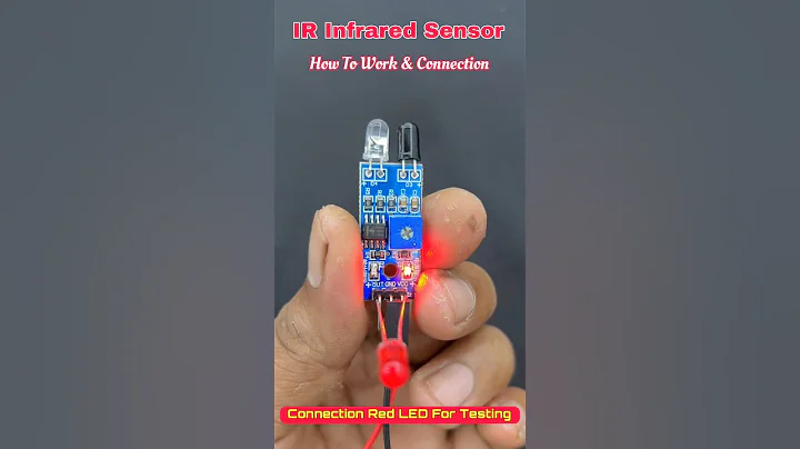 IR Infrared Sensor Connection & Testing • Sensor Module #shorts #sensor #trending