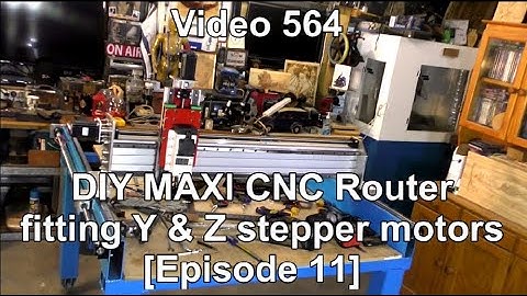HOW TO CNC conversion fitting Y & Z stepper motors [Episode 11]