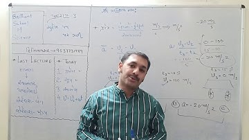 Std11 Physics lecture 6 Brilliant school Jamnagar