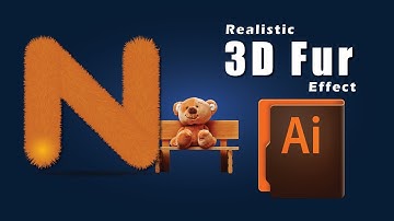 How to Create Realistic 3D Fur Effect | Adobe Illustrator | NextGen Graphics #illustrator #effects