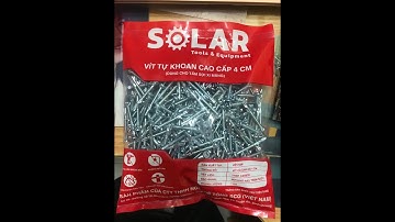 Vít tự khoan có cánh dành cho tấm xi măng cemboard  - SOLAR