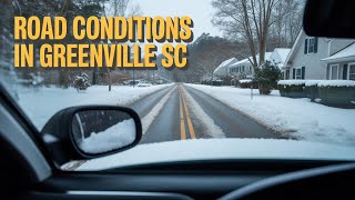 Road Conditions In Greenville, SC Near Furman #snow  #snowstorm #greenville #greenvillesc