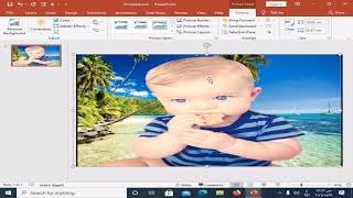 تغيير خلفية الصورة ببرنامج البوربوينت بسهوله وبساطة