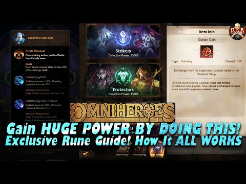 [Omniheroes] - Quick trick for MASSIVE power gain & Explaining EXCLUSIVE RUNES! How they work!