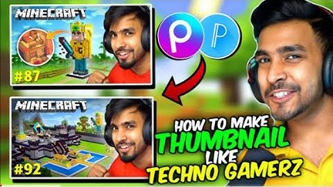 how to thumbnail like techno gamer | Minecraft thumbnail | techno gamer thumbnail |