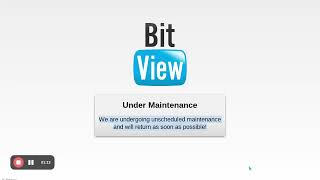 bitview is still Under Maintenance