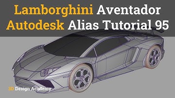 Autodesk Alias Tutorials – Lamborghini Aventador Part 95