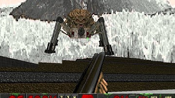 Doom 2 - Spider Mastermind stuck on the stairs