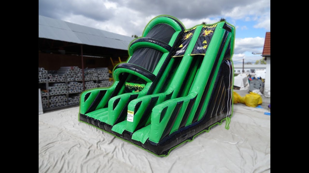 inflatable world Airquee's Base Jump with Drop Slide Toxic AQ6388TO