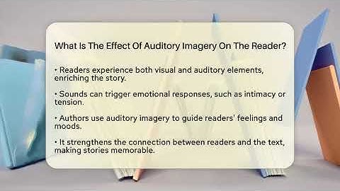 What Is The Effect Of Auditory Imagery On The Reader? - Literary Icons