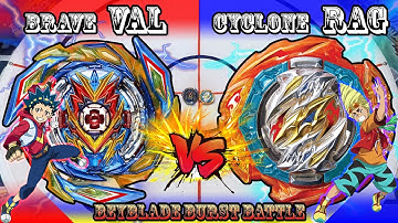 【Super Large Stadium】 브레이브 발키리(Brave Valkyrie) vs 사이클론 라그나로크(Cyclone Ragnaruk) 【베이블레이드 버스트】