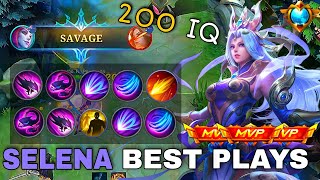 SELENA BEST MONTAGE 2022 | 200 IQ PREDICTION AND FREESTYLE | MOBILE LEGENDS MONTAGE