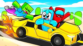 Hicimos Un VIAJE LARGO con Super Auto en Minecraft!