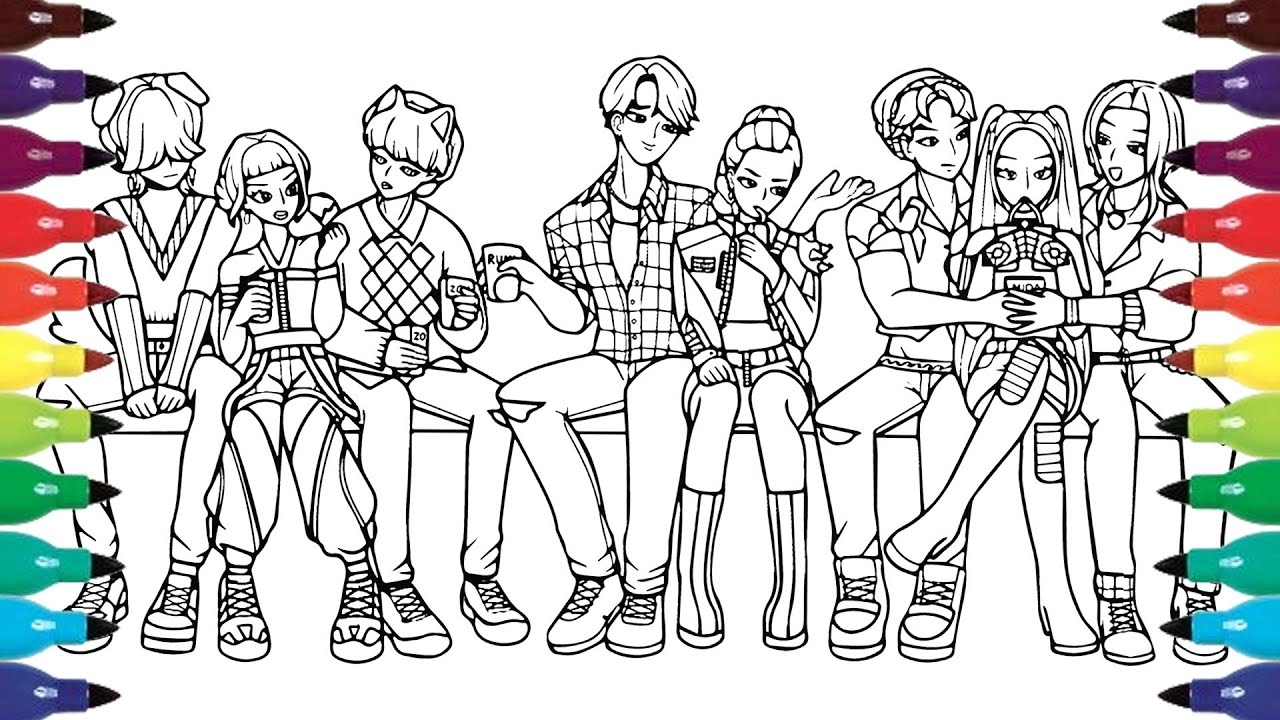 Top KPop Wonderland Characters 🌟 Cute Idol Group to Color | Coloring Wonderland