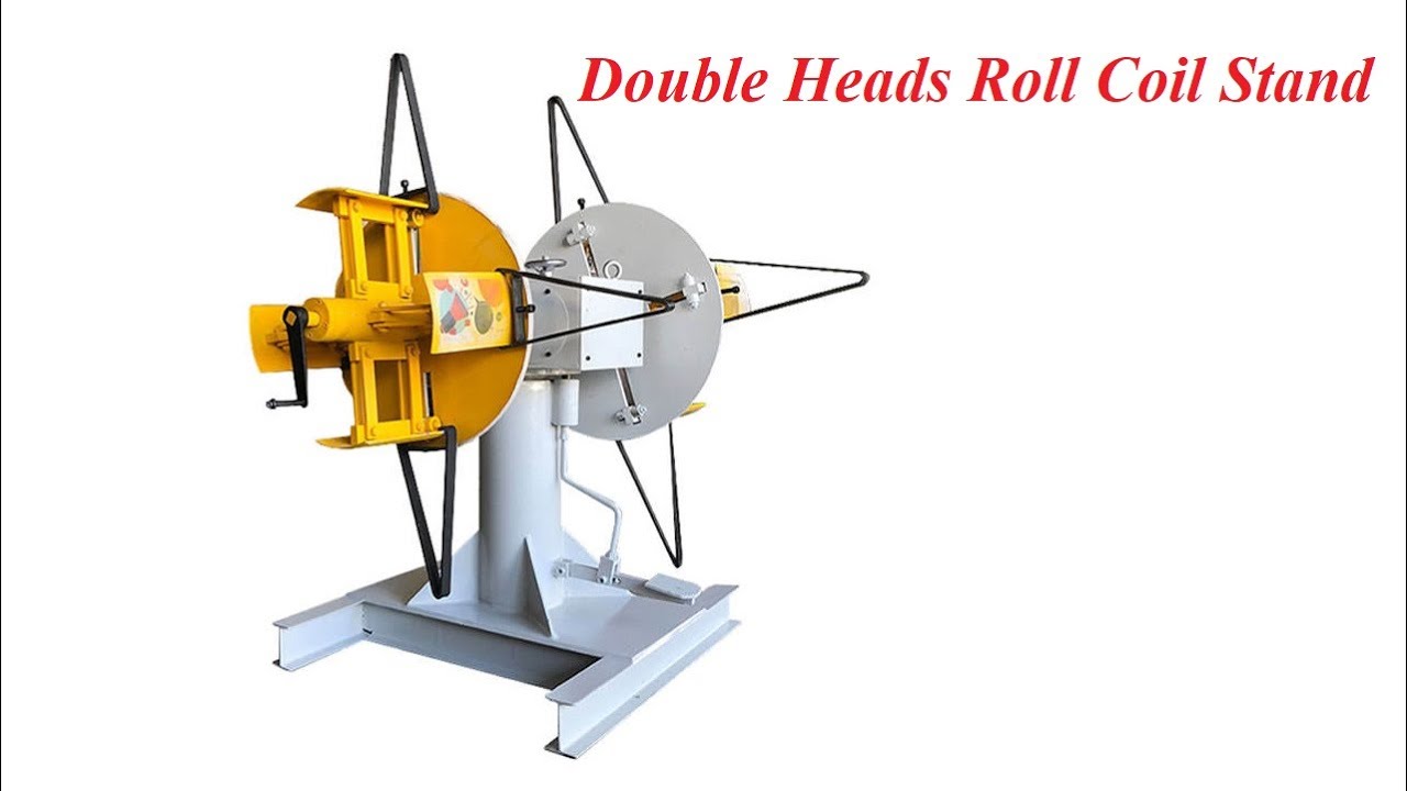 Double Heads Roll Coil Stand YouTube