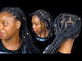 African threading with Marley Braid Extensions #africanthreading