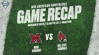 Condensed Game Miami 45 Ball State 24 11 29 25
