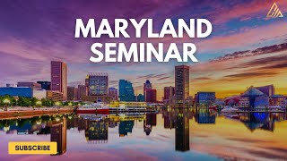Maryland seminar March 29th and 30th 2025