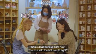 [Eng] Rosé Blackpink making clay spinning with Jisoo | 24/365 with Blackpink cut