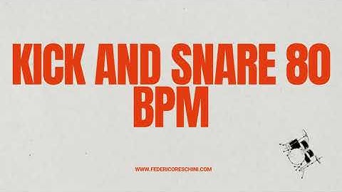 Kick and snare 80 BPM