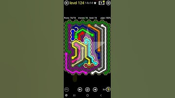 How To Solve Flow Free Hexes Tangle Pack Level 124 14x14 Hrd Board Walk Through Solution Walkthrough