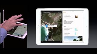 Apple iPad Slideout Multitasking Demo at WWDC 2015