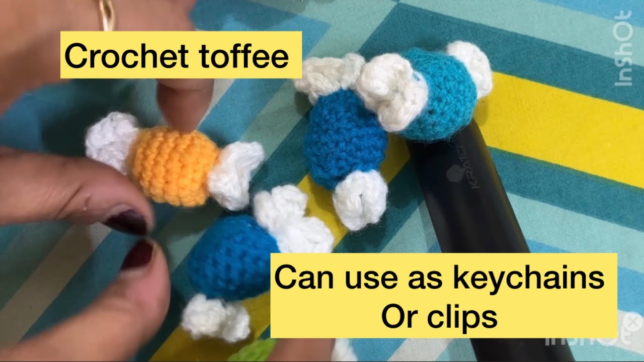 Learn how to make beautiful n attractive crochet toffees |  #crochet #yt #youtube #video