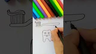 /shorts short sortsvideo shortvideo/رسم معجون اسنان وسن