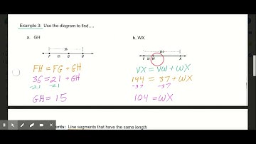 1.2 Use Segments and Congruence Video Lesson Geometry