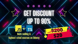 JavaScript+TypeScript | Best-selling and highest rated courses on Udemy | Exclusive Discount Coupon