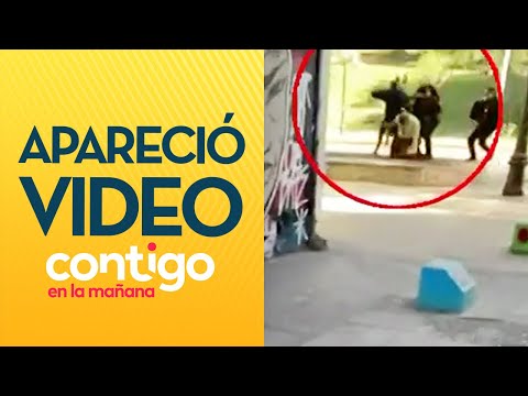 El dramático video de golpiza a carabinero que dejó herido a estudiante - Contigo en La Mañana