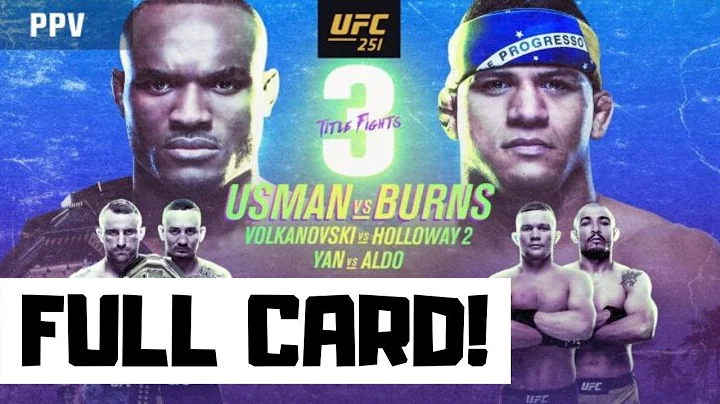 UFC 251 Usman vs Burns Full Card Predictions & Betting Breakdown