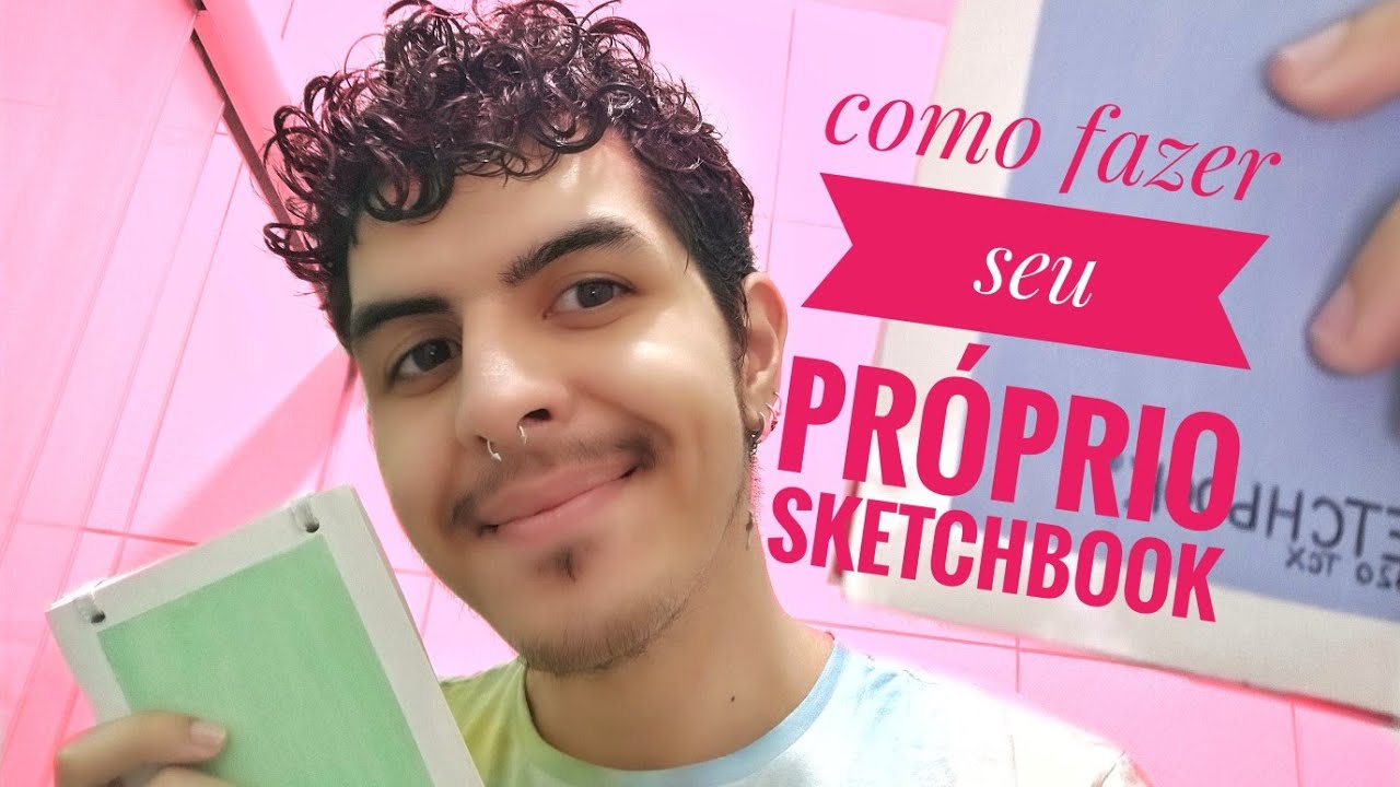 Como fazer um sketchbook, rápido e barato YouTube