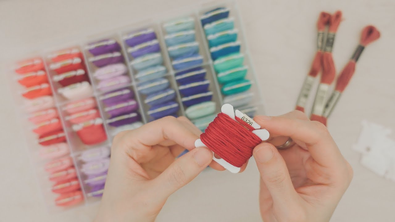 How I store and organize my embroidery threads