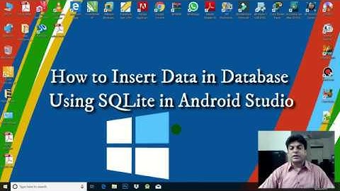 How to Insert Data in SQLite using Android Studio in Urdu