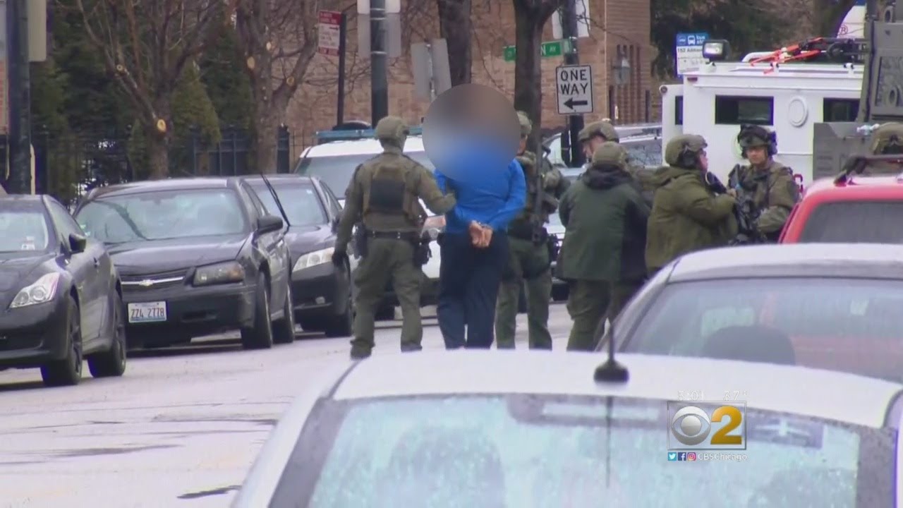 Bank Robbery Suspect In Custody After Standoff In Portage Park - YouTube