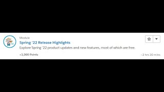 Spring '22 Release Highlights [Salesforce Trailhead Answers]