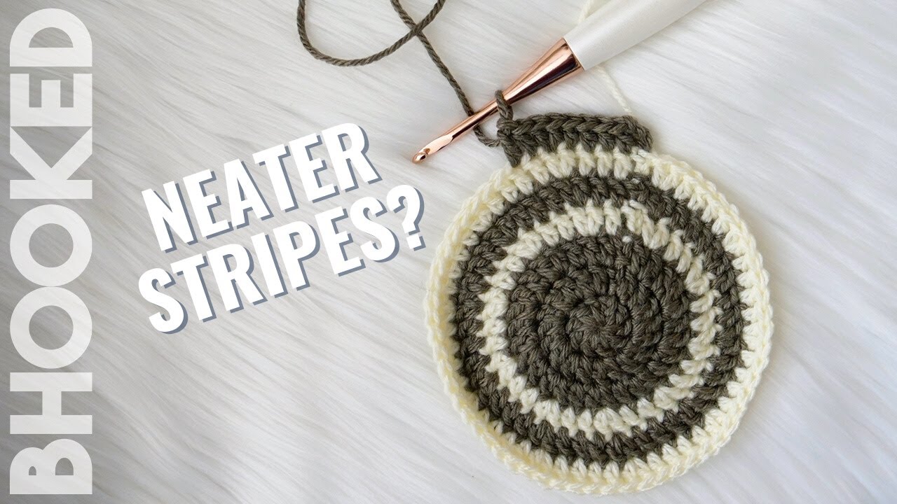 How to Crochet Cleaner Stripes in the Round on B.Hooked TV 