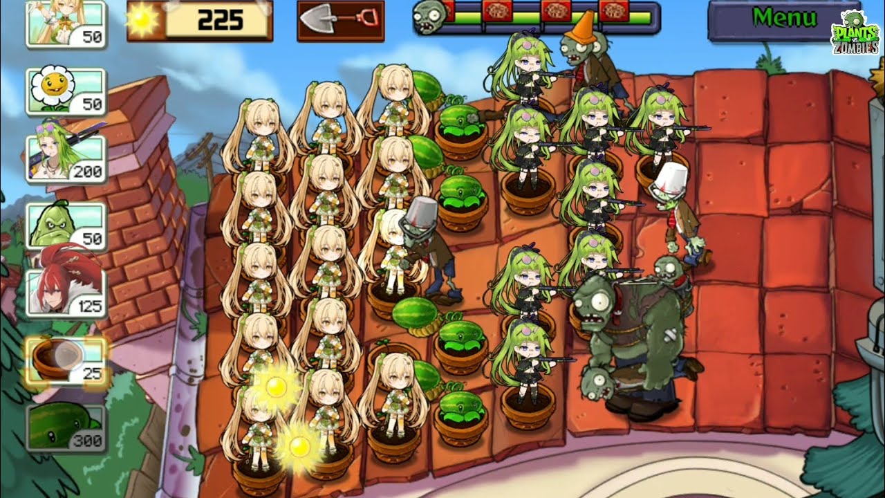 Plants girls vs zombies level 5-9