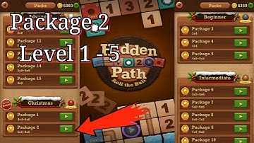 Roll the ball: hidden path || event christmas package 2 || level 1, 2, 3, 4 & 5 || all Level