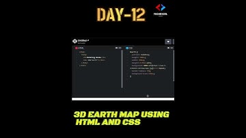 Build a Realistic 3D Earth Map with HTML & CSS | Day 12 of 30 Days Coding Challenge #30dayschallenge
