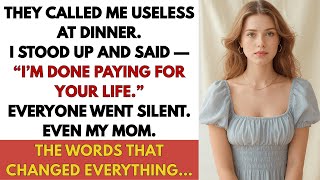 They Called Me Useless at Dinner. So I Walked Out — For Good.