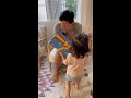 Toddler surprises dad with the best birthday party ever! #shorts