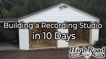 The Plan - Building a Recording Studio in 10 Days