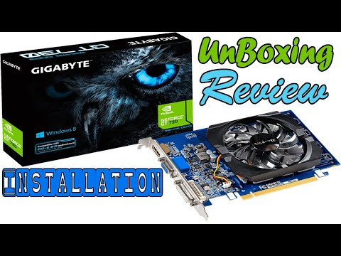 Gigabyte NVIDIA GeForce GT 730 2GB DDR3 Video Card | Unboxing - Review - Installation