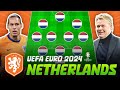 🇳🇱 NETHERLANDS Potential Lineups UEFA Euro 2024 ft. Virgil van Dijk, Cody Gakpo, Frenkie de Jong