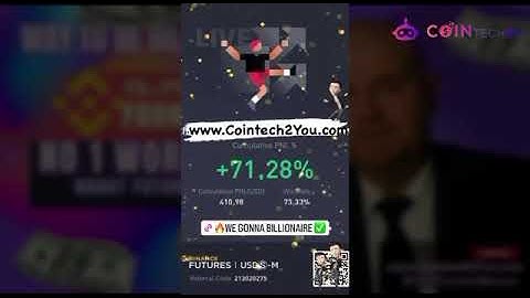 COINTECH2U | PROFIT BOT TRADING FUTURE BINANCE