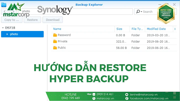 Hướng dẫn Restore Hyper Backup trên NAS Synology | Mstar Corp