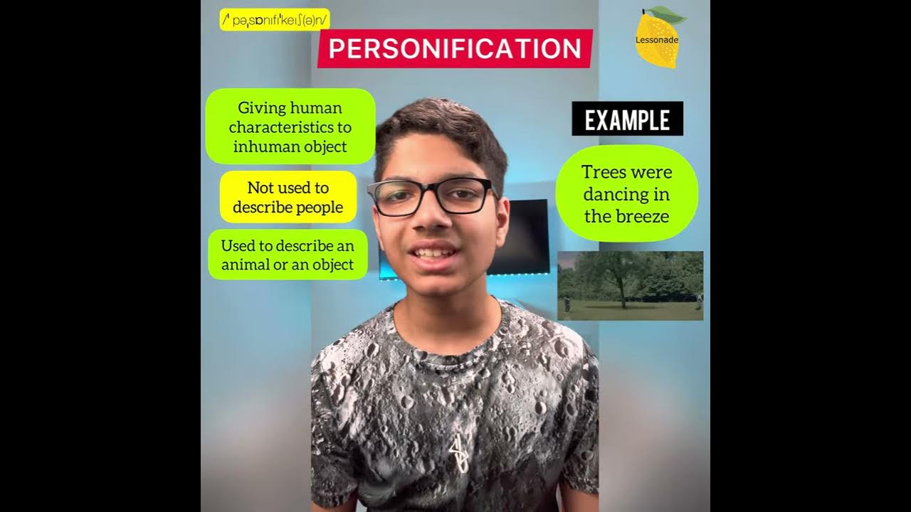 What is a Personification? Literary devices GCSE EnglishGrammar