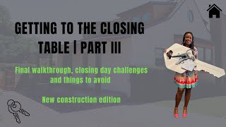 Closing day on a new construction home | First time home buyer